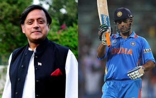 Shashi Tharoor said MS Dhoni is the best captain India has produced. Image Credits: CricTracker