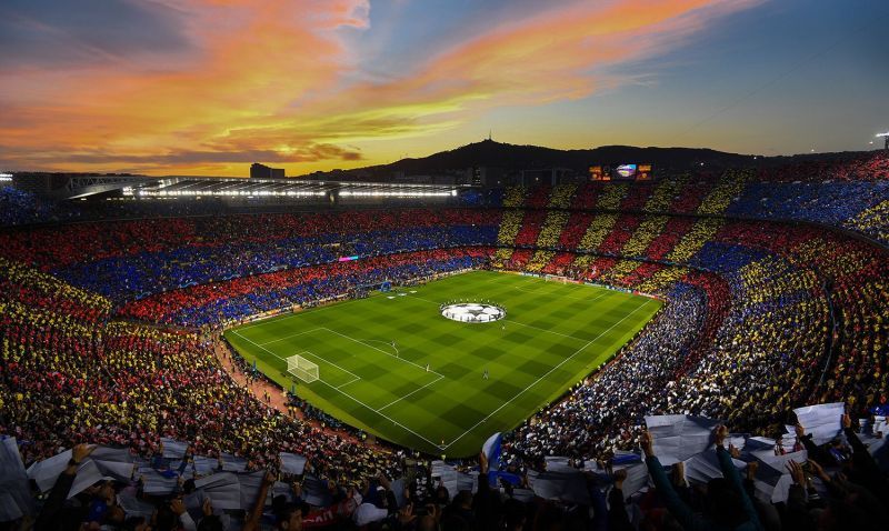 Barcelona have the largest football stadium in Europe.