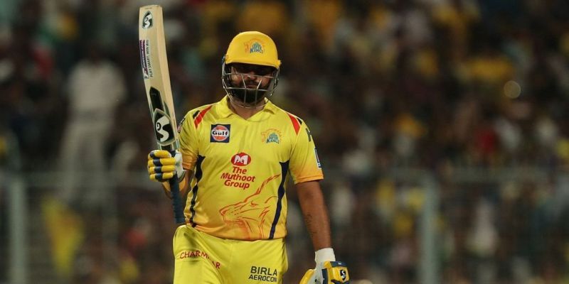 Suresh Raina after scoring a fifty in IPL 2019 (Image Credits: IPLT20.com)