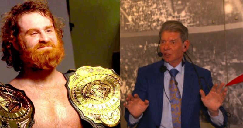 Sami Zayn and Vince McMahon.