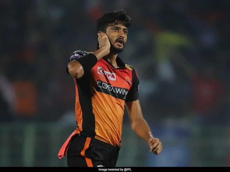 Khaleel Ahmed is the fastest bowler at SRH right now [PC: IPL Twitter]