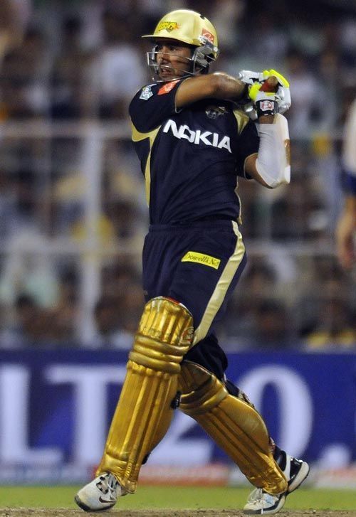 Cheteshwar Pujara batting for Kolkata Knight Riders