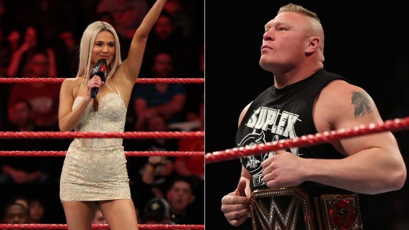 WWE दिग्गज ब्रॉक लैसनर और पूर्व सुपरस्टार लाना