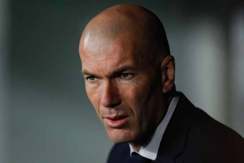 Real Madrid manager Zinedine Zidane