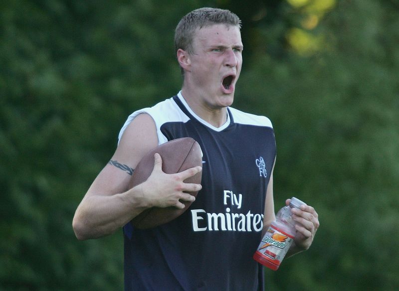 Huth won two Premier League titles while playing for the Blues.