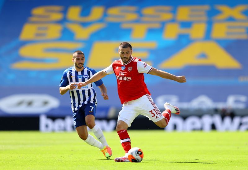 Kolasinac in action for Arsenal