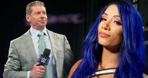 Vince McMahon and Sasha Banks