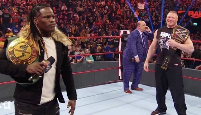 R-Truth with Brock Lesnar