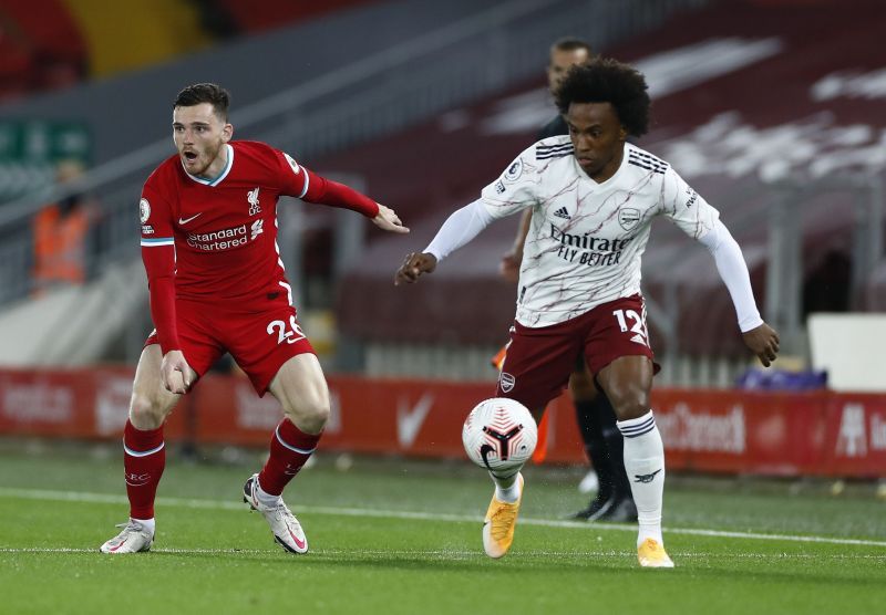 Andrew Robertson&#039;s error handed Arsenal an ill-deserved lead in the first half