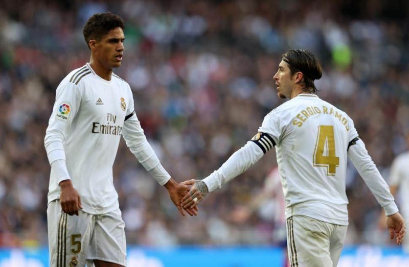 Raphael Varane (left) and Sergio Ramos (right) formed a formidable central defensive partnership for Real Madrid last season.