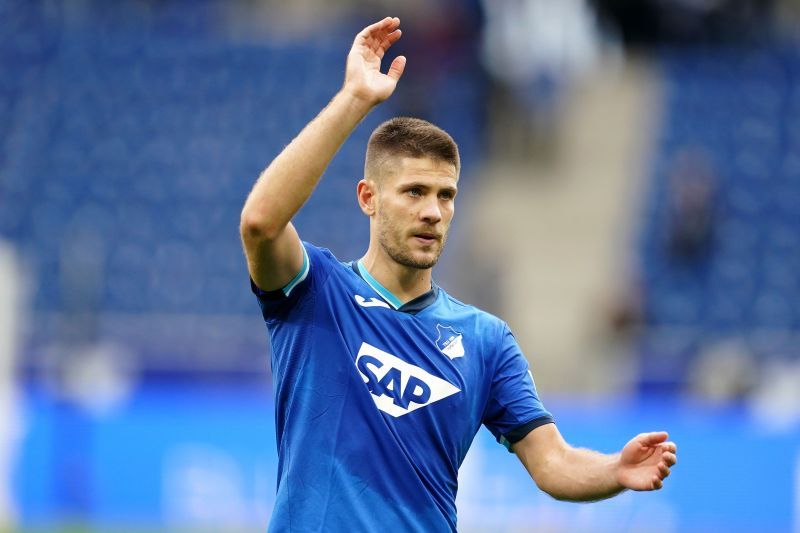 Andrej Kramaric of TSG 1899 Hoffenheim celebrates after scoring his sides third goal