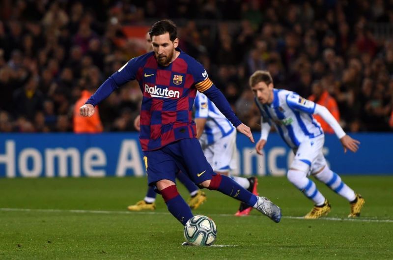 Lionel Messi has scored a little over 10% of his La Liga goals from the penalty spot.