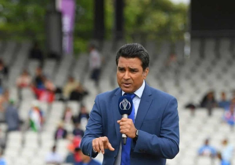 Sanjay Manjrekar broadcasting during the 2019 World Cup in England (Image Credits: 100MB)