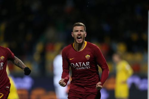 AS Roma striker Edin Dzek