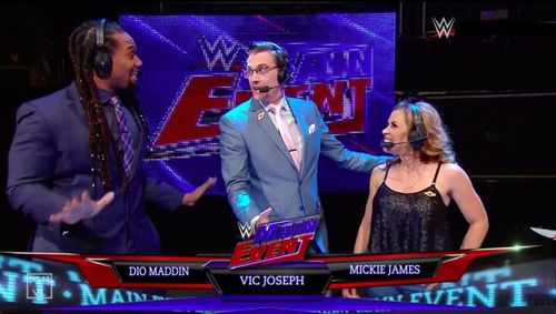 Mickie James appeared on commentary on WWE Main Event in 2019