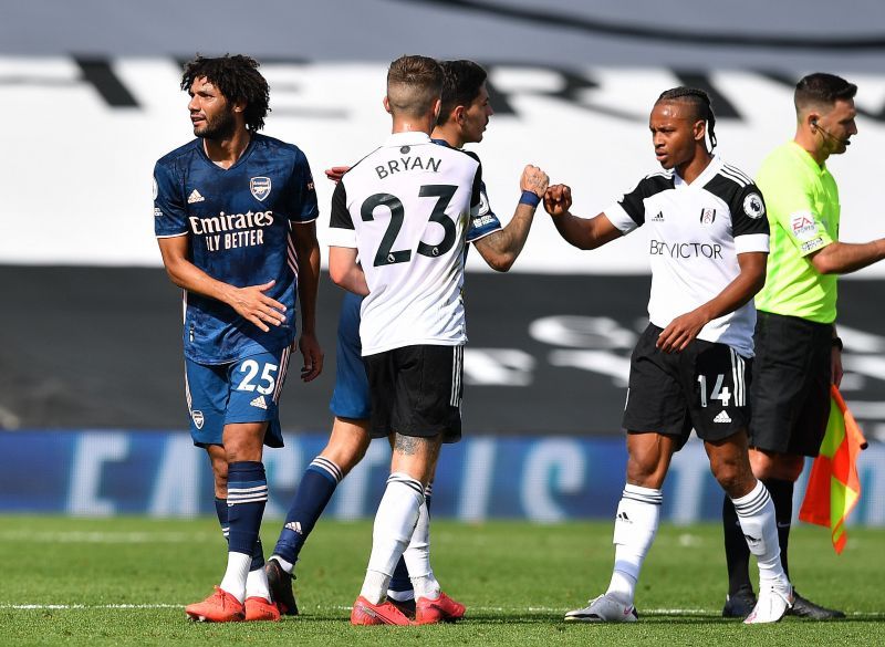 Fulham struggled against Arsenal