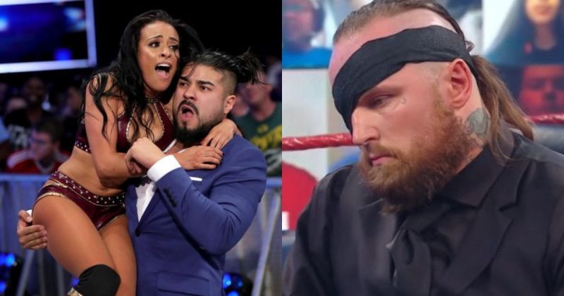 Zelina Vega, Andrade and Aleister Black.