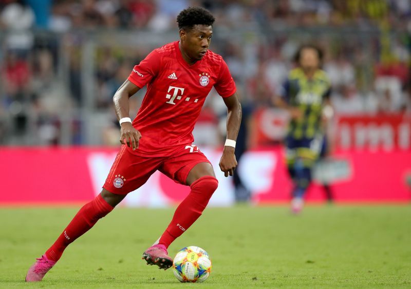 David Alaba in action for Bayern Munich