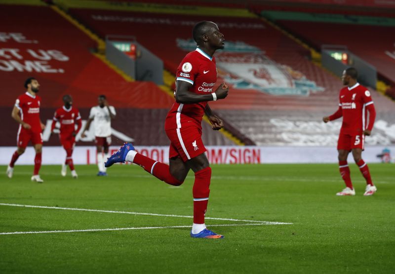 Sadio Mane scored the equaliser for Liverpool early in the game