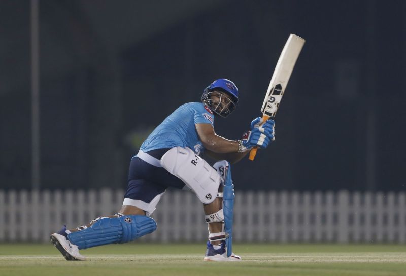 Rishabh Pant was troubled by the pace of Anrich Nortje [PC: DC Twitter]