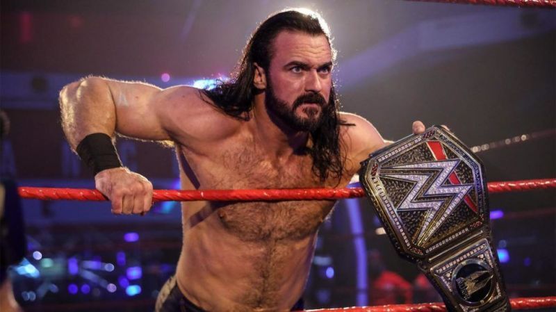 Drew McIntyre with the WWE Championship on RAW
