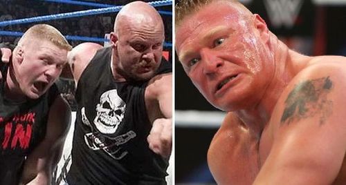 Stone Cold Steve Austin and Brock Lesnar