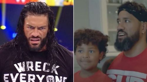 Both of Jey Uso's sons predicted that Roman Reigns would win 