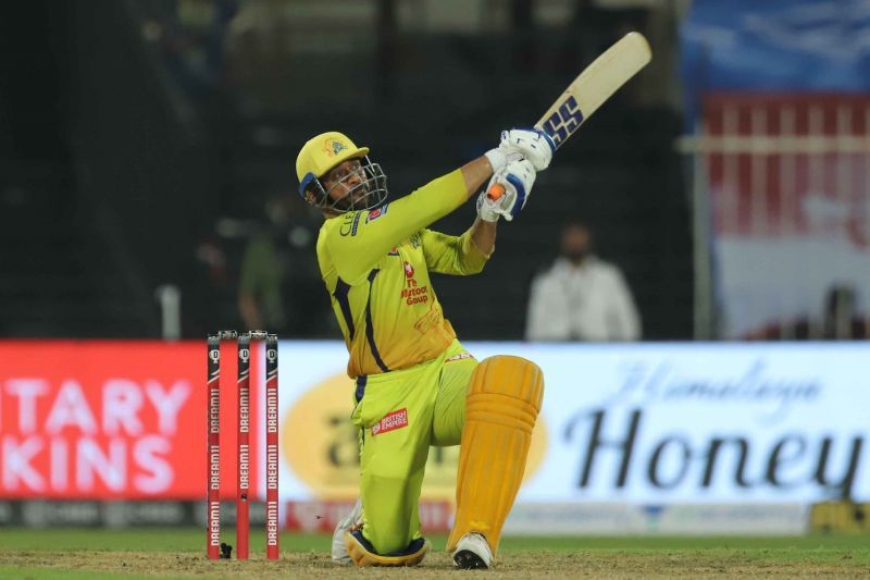 CSK skipper MS Dhoni had a decent hit for the first time in IPL 2020 [PC: iplt20.com]
