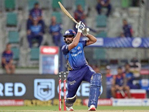 Rohit Sharma's 80 off 54 balls took him to second on the 'Orange Cap' list (Image Credits: Mumbai Mirror)