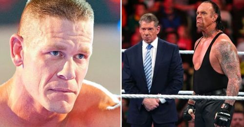 Vince McMahon, John Cena, and The Undertaker