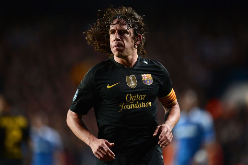 Carles Puyol in action for Barcelona