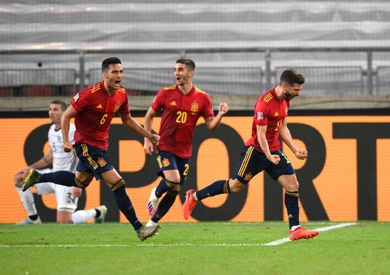 Spain scored in stoppage-time