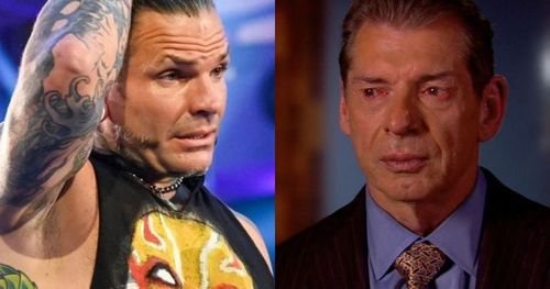 Jeff Hardy and Vince McMahon.