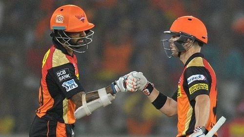 David Warner and Shikhar Dhawan once formed a great opening partnership for SRH