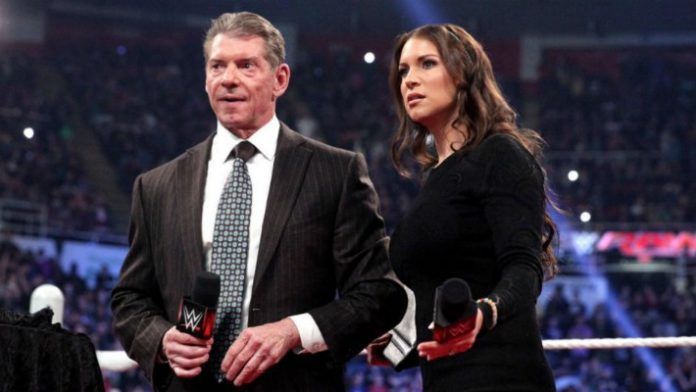 Vince McMahon with Stephanie McMahon