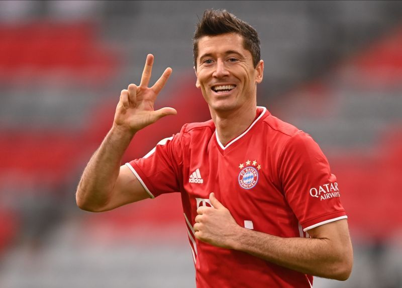 Robert Lewandowski scored 55 goals across all competition last season