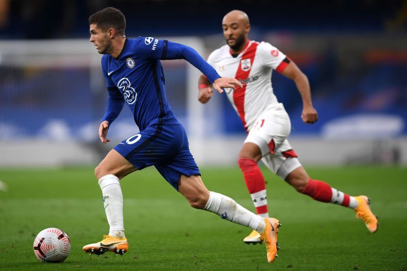 Pulisic returned to action for Chelsea with a start against Southampton