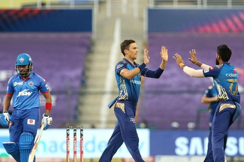 Shaw fell to Trent Boult once again, albeit in a different format [PC: iplt20.com]