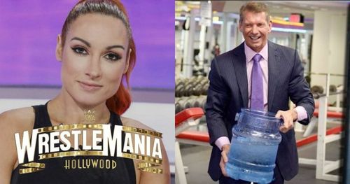 Becky Lynch and Vince McMahon.