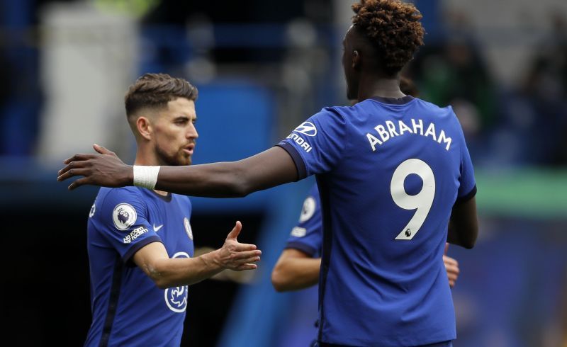 Jorginho and Tammy Abraham had a brief argument on who should take Chelsea&#039;s second penalty.