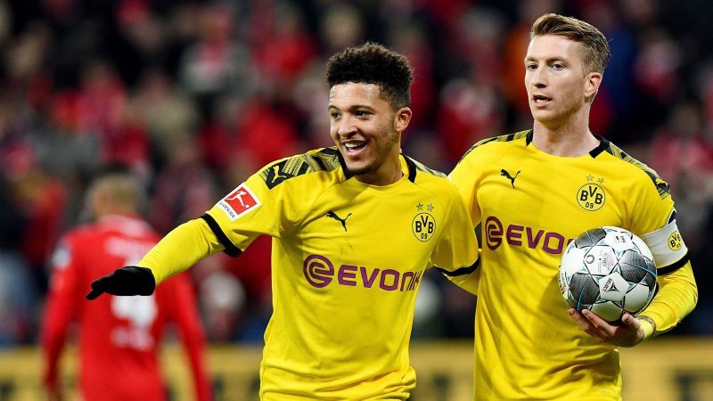 Marco Reus (right) and Jadon Sancho (left)