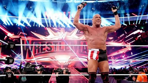 Kurt Angle in his farewell  match