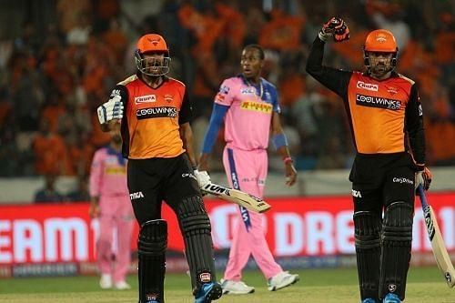 Rajasthan Royals vs Sunrisers Hyderabad. Pic: IPLT20.COM