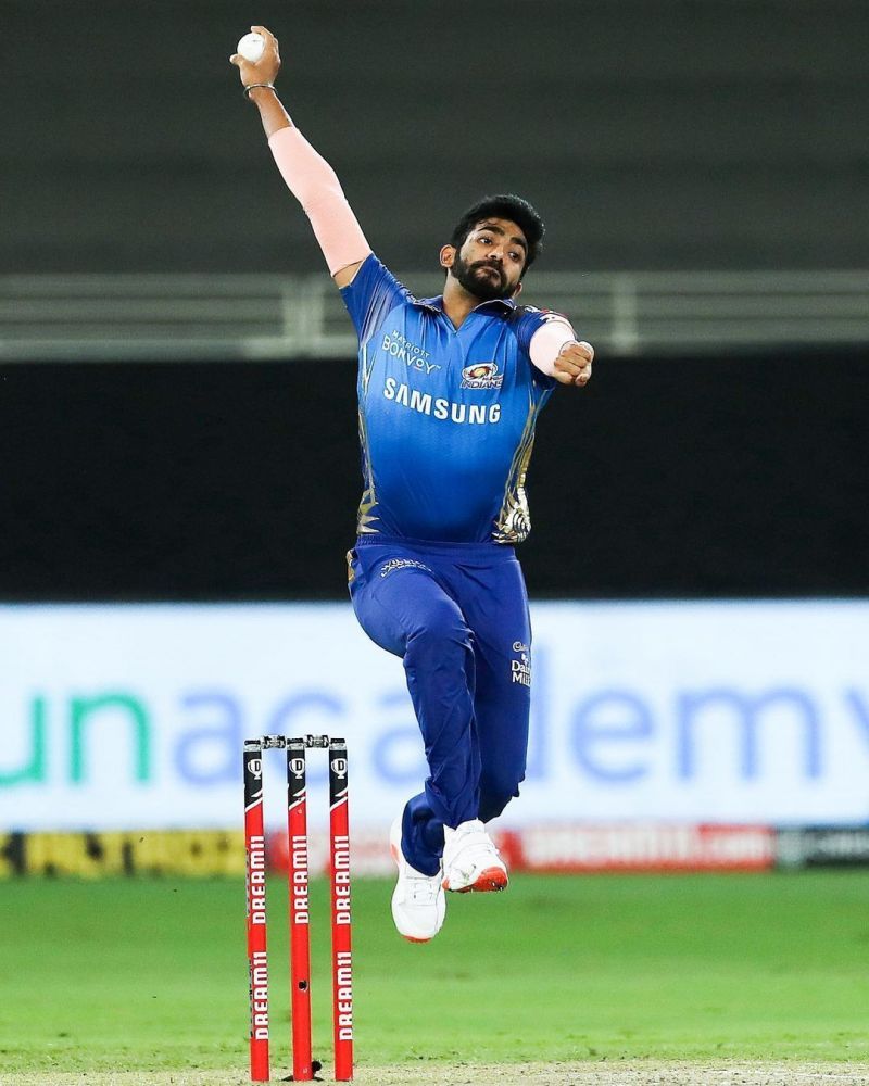 Jasprit Bumrah bowling in IPL 2020