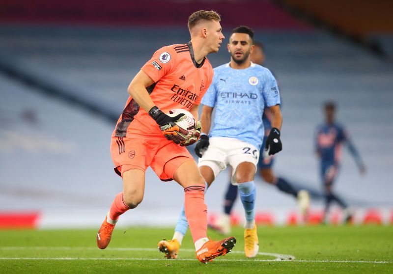 Leno's save fell straight into Raheem Sterling's path