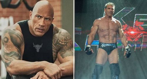 The Rock and Ken Shamrock