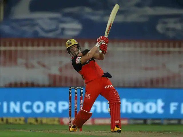 AB de Villiers smashed a brilliant 55 runs off just 22 balls against RR