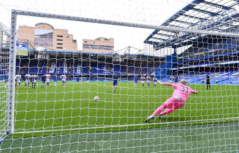 Jorginho with 2 penalties against Crystal Palace