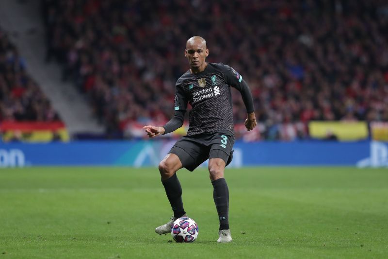 Fabinho in action for Liverpool