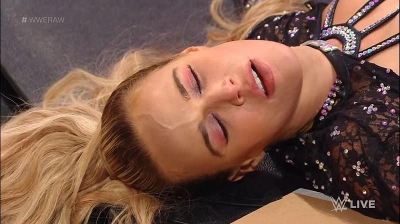 Lana was put through a table yet again on this week&#039;s episode of WWE RAW